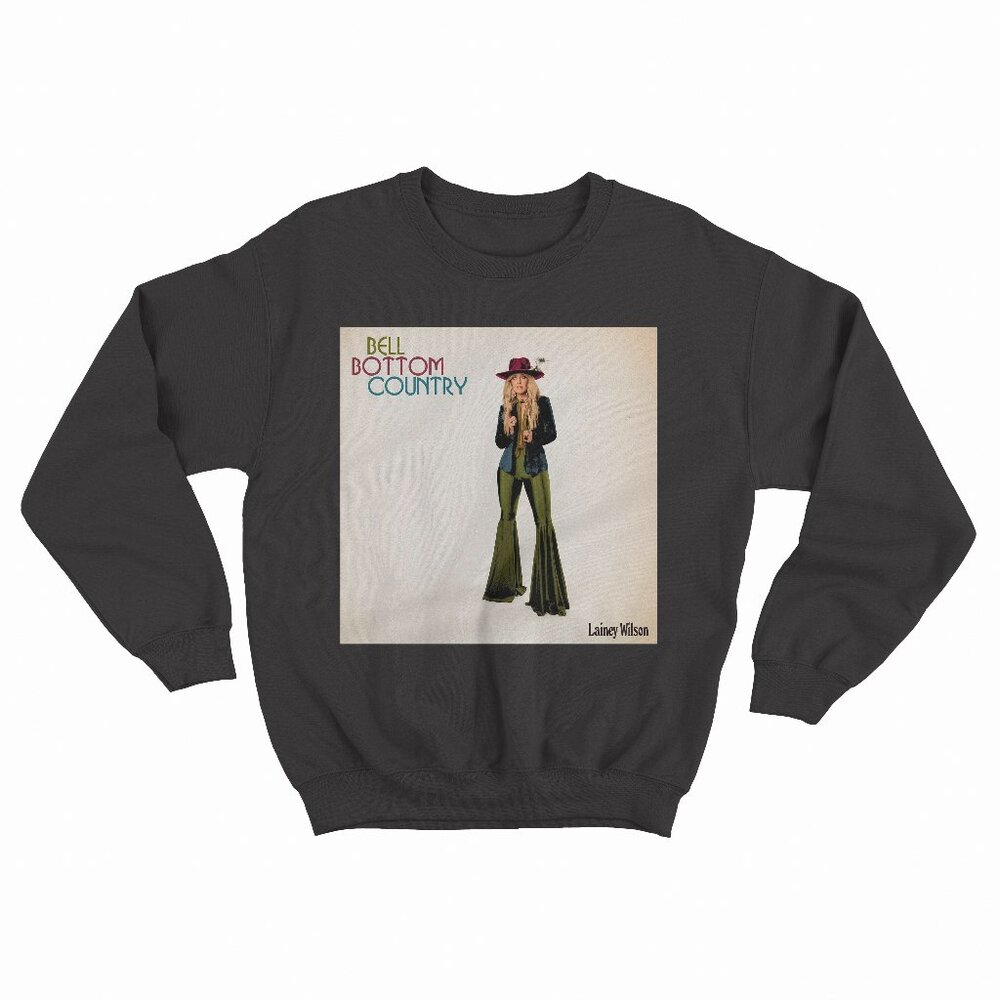 Bell Bottom Country - Lainey Wilson Black Sweater